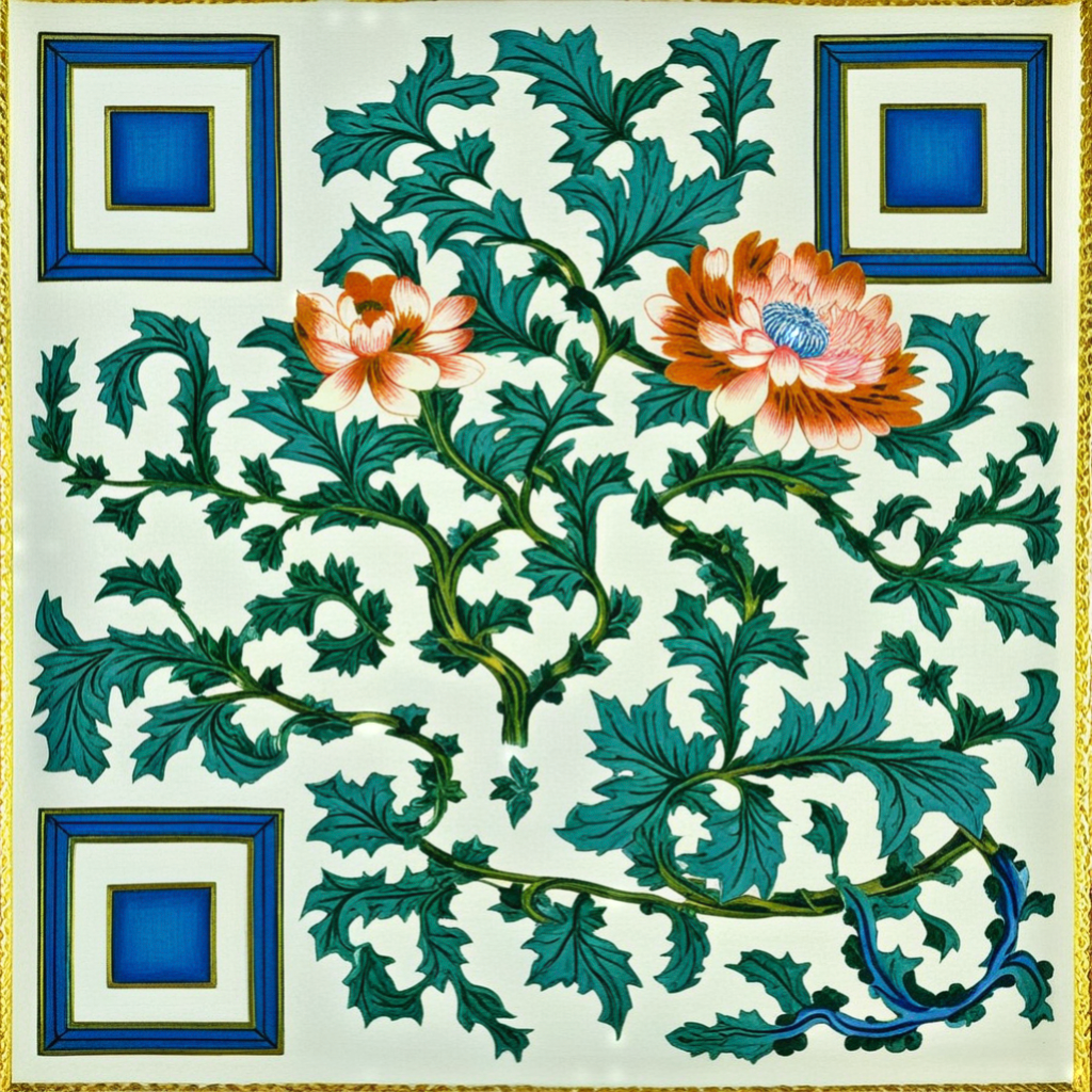 a scannable botanical print made by this site