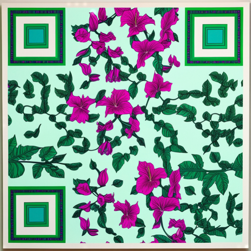 a scannable botanical print made by this site